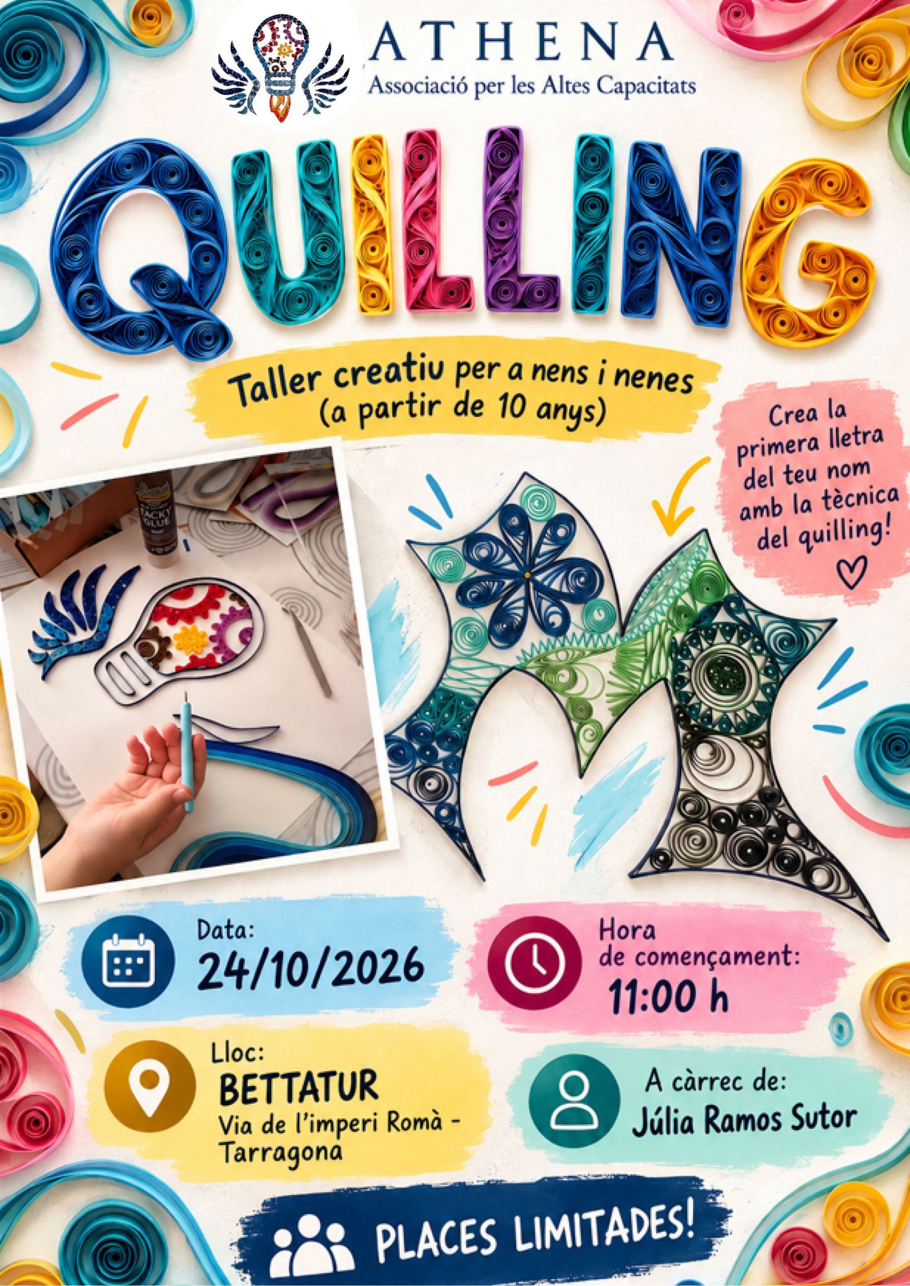 Athena Poster Quilling