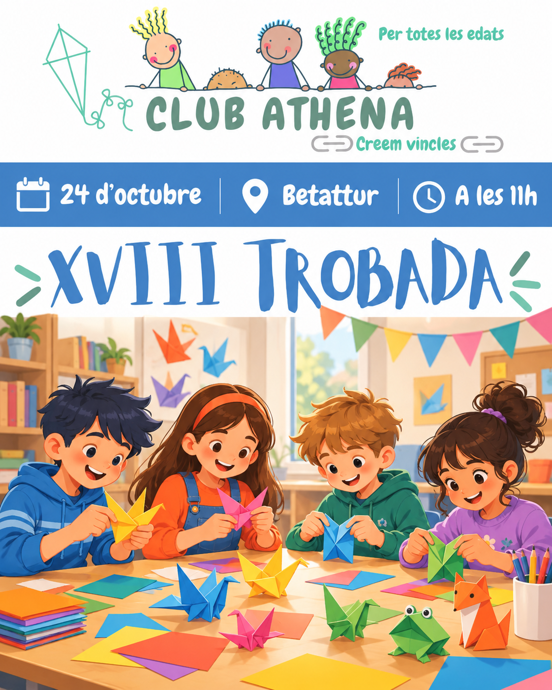 Trobada de papiroflèxia al Club Athena